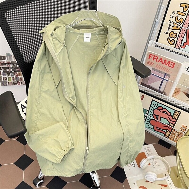 户外冲锋骑行剪裁防晒衣服男夏季透气薄款运动宽松连帽夹克外套,男装夹克,星座410-6（原星座1304-1）