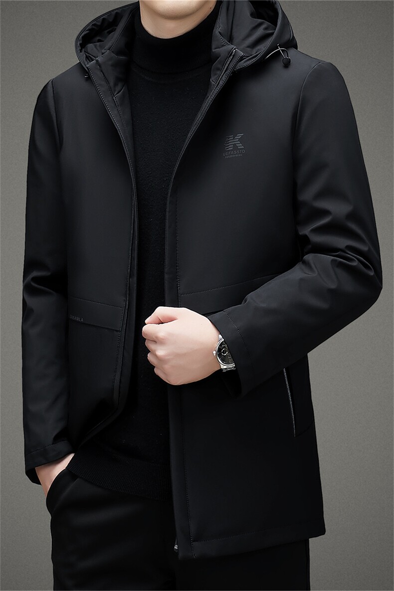 BAMJ-8903钱塘2020-2中年男士冬季厚款商务休闲连帽羽绒服P200,男装羽绒服,钱塘207-2