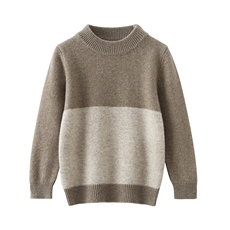 秋冬100%纯山羊绒衫男士半高领加厚毛衣打底宽松大码马鞍肩针织衫，童装儿童羊毛衫，冰晶童装