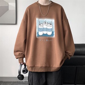圆领卫衣男大码加厚加绒长袖t恤男S6148-P28 加绒款-P33图片