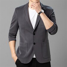 秋冬季新款中年西装领爸爸商务男装单件男西服ASD95209-P270图片