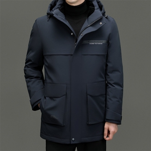 BN23803钱塘2020-2商务简约冬季厚款中年男士90鹅绒羽绒服P350图片