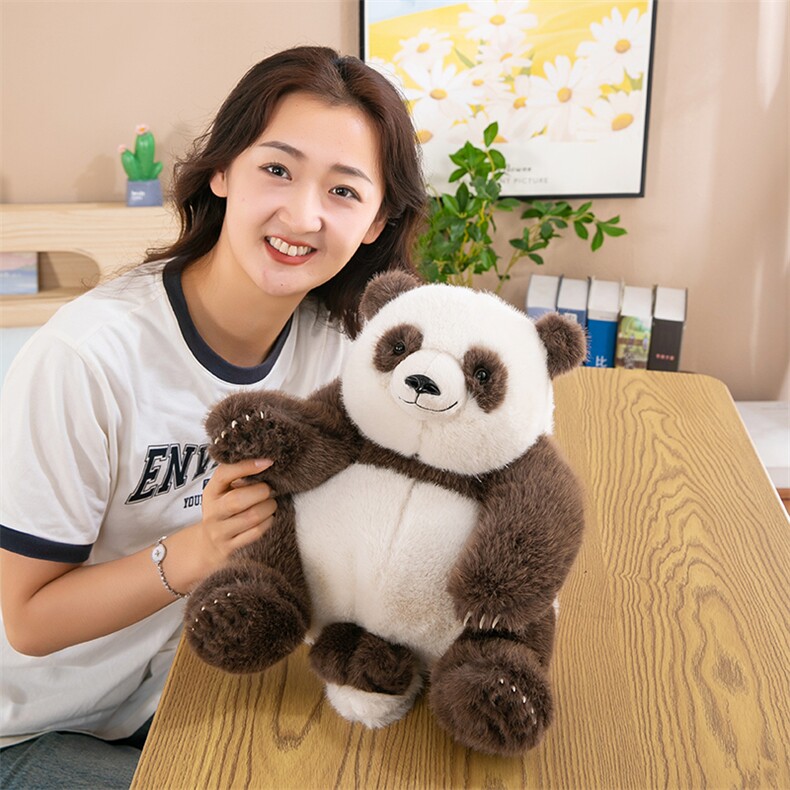 一禾网供 仿真熊猫公仔