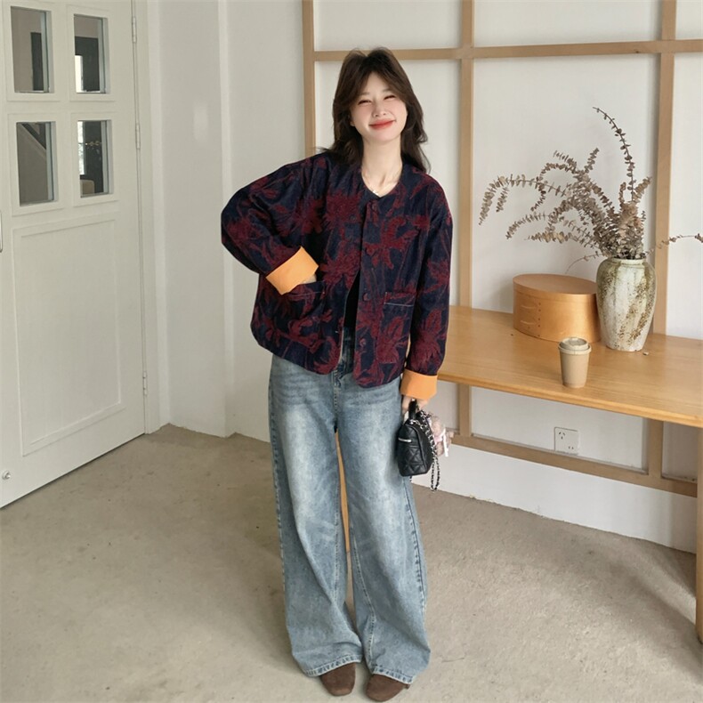 定制高级牛仔提花面料612-P175-288-牛仔上衣外套,女装短外套,2C275