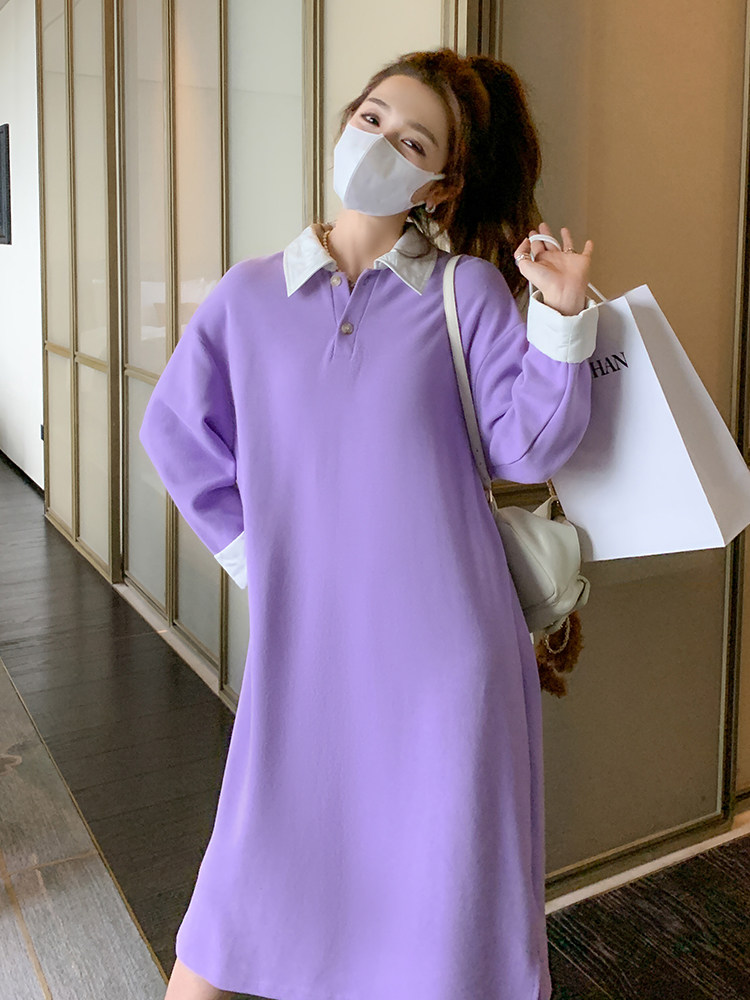 【春款现货】休闲百搭卫衣长裙088-2306P115K168,女装连衣裙,2C088