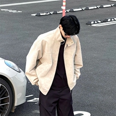 XZ616秋季重磅哈灵顿大理石纹理感立领美式休闲夹克JK01特P52，男装夹克，星座512A（原616）