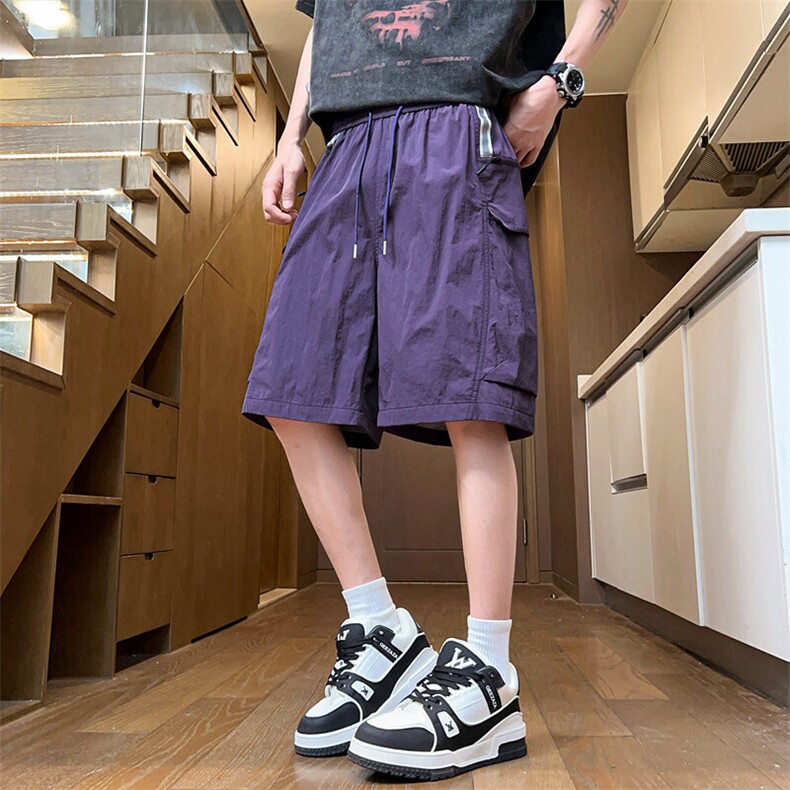 冰丝短裤夏季薄款休闲速干大码直筒宽松五分裤A406K3522特P35,男装牛仔裤,星座309（原A406）