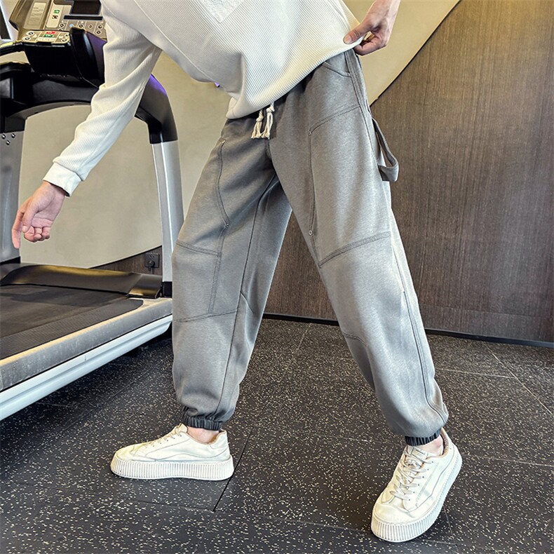K5816-P78控108-常规加绒都有休闲裤男高级解构拼接裤子秋冬新款,男装卫衣,星座102A（原电商D309-1）