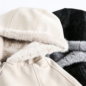 现货高品质美式高街冬季重磅座山雕大毛毛领pu皮棉衣男女加厚外套图片