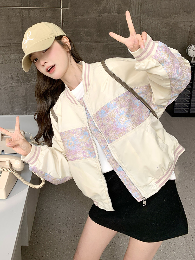春现轻风刺绣印花小外套B190-501-P140-K198,女装短外套,2B190
