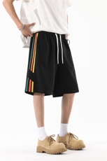 模特-美式高街短裤男夏季潮流宽松百搭五分裤9033-P32，男装牛仔裤，电商B380（原B361）