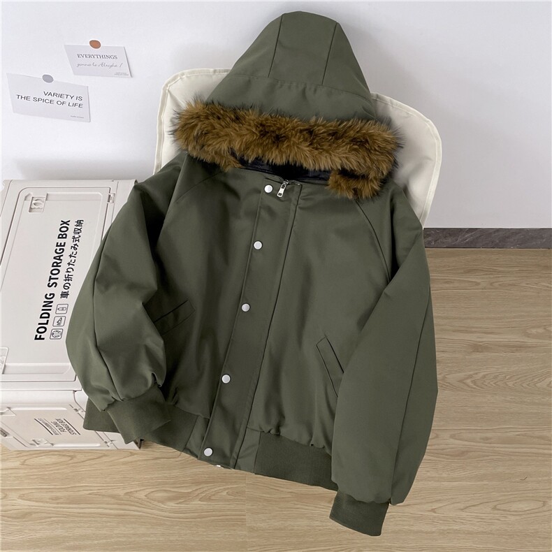 连帽毛领cleanfit座山雕外套男冬季夹克棉服潮MF435-P90,男装夹克,星座412-3