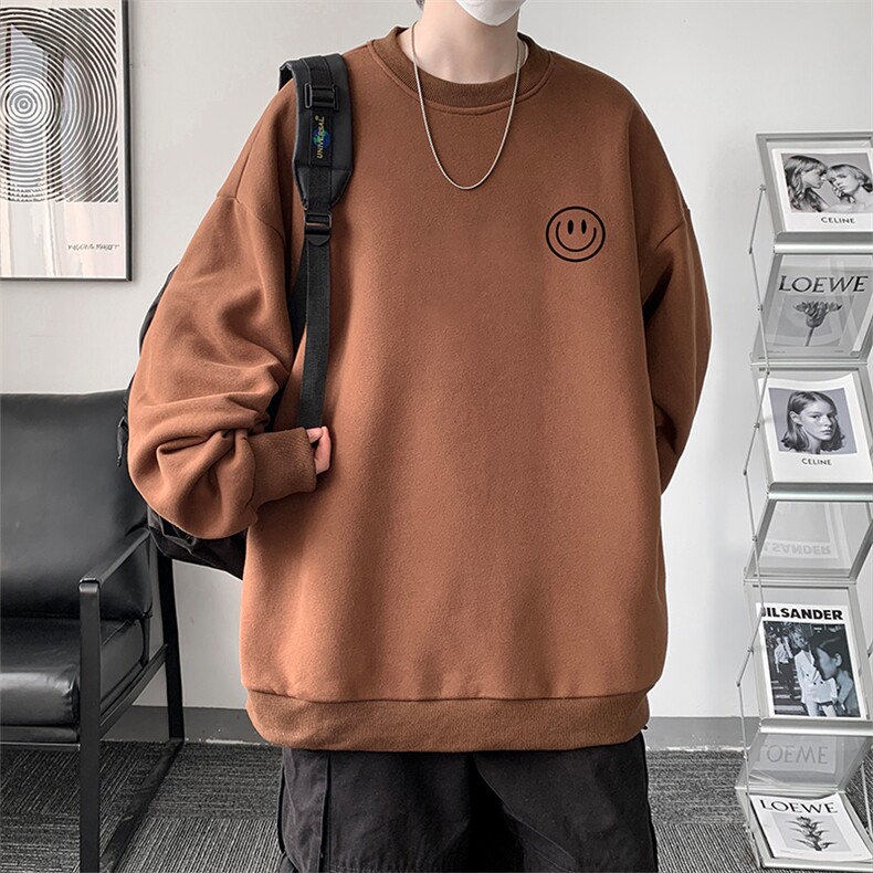 圆领卫衣男大码加厚加绒长袖t恤男S6224-P28加绒款-P33,男装卫衣,电商A040