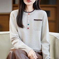 2025年秋季经典百搭女士套头，女装针织衫/毛衣，大美人高端店