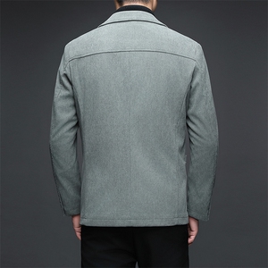 秋季新款西装男西服简约外套西服商务休闲小西装单西图片