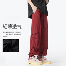 直播夏季装伞兵裤中性风学生运动裤宽松束脚休闲裤K10087-P22，男装休闲裤，电商A099