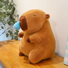 欧貂鼻涕水豚可爱毛绒玩具精品八寸毛绒玩偶（整袋起售）