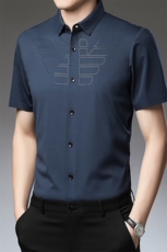 AC60011钱塘2020-3夏季男士精品短袖翻领休闲衬衫精品P65，男装衬衫，钱塘207-3