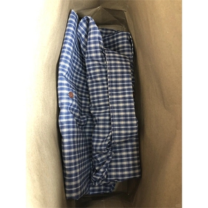 美式复古蓝色格子衬衫男夏季潮牌慵懒风格纹宽松休闲长袖衬衣外套图片