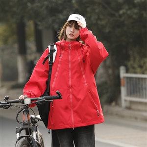 Cityboy情侣 时尚连帽冲锋衣外套夹克 团体班服图片