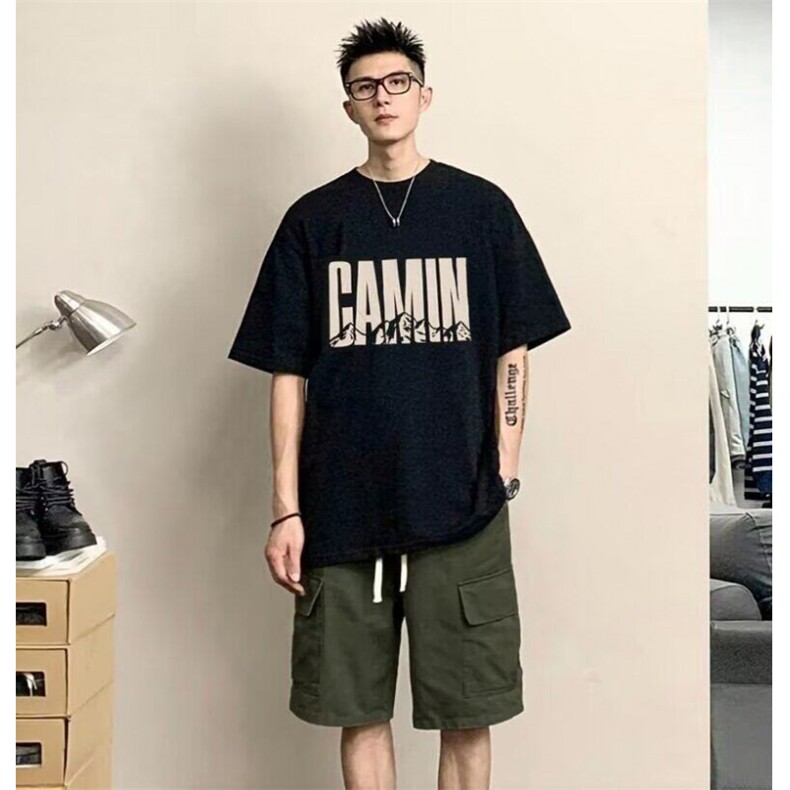 文艺标准气质时尚百搭潮青少年纯棉男短袖夏季原宿新款圆领潮流,男装T恤,星座1210-1