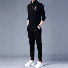 2022男士时尚运动套装爸爸秋冬装中老年商务休闲运动服套装男装，男装休闲套装，电商B212（原钱塘6029）