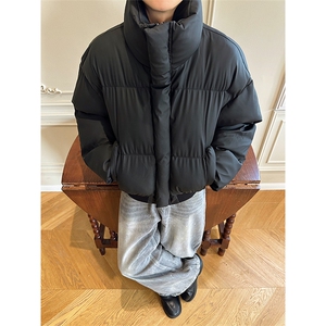 pu皮棉服冬季美式高街棉袄cleanfit短款宽松棉衣外套MF3667-特P85图片