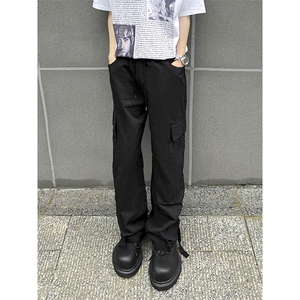 B221美式ins街头hiphop宽松休闲多口袋工装裤子LK23120-P65控88