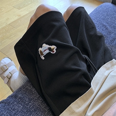 夏季新款腊肠狗绣标针织短裤65棉XZ604-DK813-特P25控48，男装牛仔裤，星座604