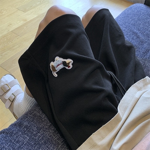 夏季新款腊肠狗绣标针织短裤65棉 XZ604-DK813-特P25控48图片