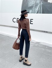 冬装厚绒老爹裤，其它，迷斯佳绣