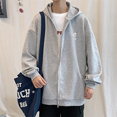 KS21036-P38加绒-P43连帽开衫卫衣男运动外套大码班服，男装卫衣，电商A040