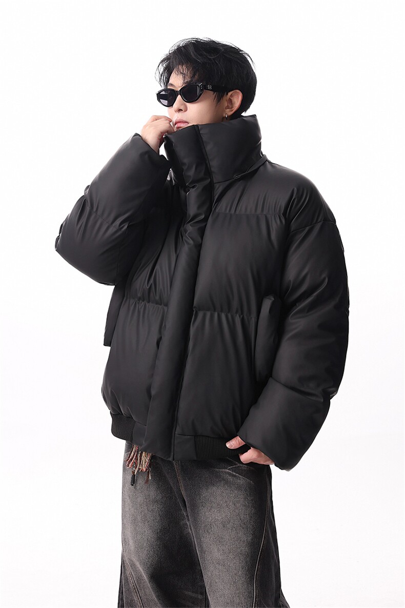 PU皮棉服男连帽毛领棉衣帽子可拆卸毛领可拆卸MF668-特P88无差价,男装棉衣,星座214-3