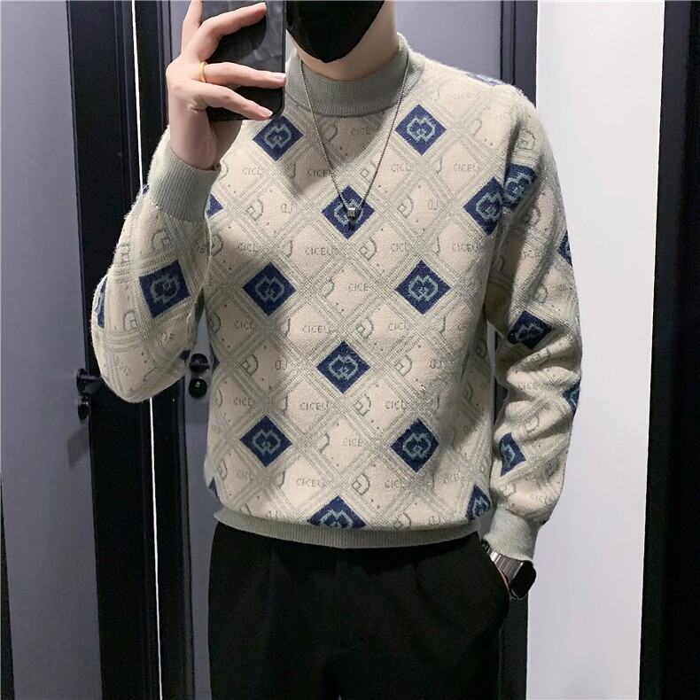 B340 M96247 P78 108 店主风无头风毛衣男图片