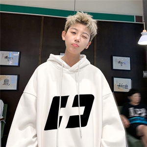 M-5XL秋季大码加厚连帽卫衣380克重磅套头外套男 RH6206特P35图片