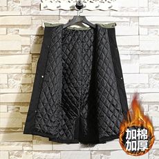 8XL~M2023冬季新款中长款连帽棉衣棉袄大衣男加肥加大码控价158，男装棉衣，钱塘717(原712)