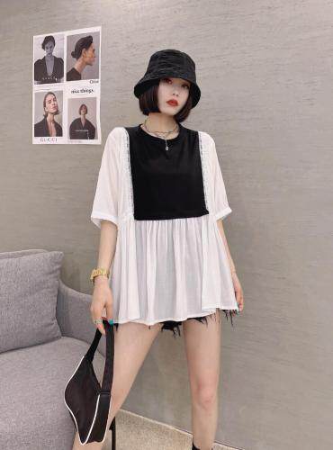 夏季新款蕾丝拼接小衫，女装，萌之慧