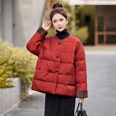 现货。现货。2025年冬季羽绒保暖新中式羽绒服，女装羽绒服，艾仟回(原伊仟回)