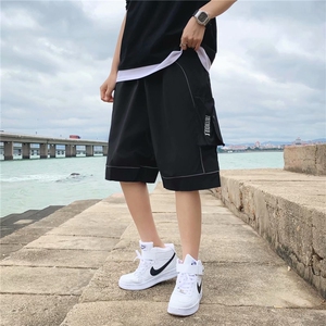 ins日系工装短裤男新款oversize裤子高街痞帅机能五分裤 K827-P30图片