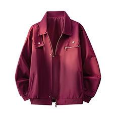 2026春季新款飞行夹克外套男女同款单层宽松翻领工装外套痞帅衣，男装夹克，星座1402-3