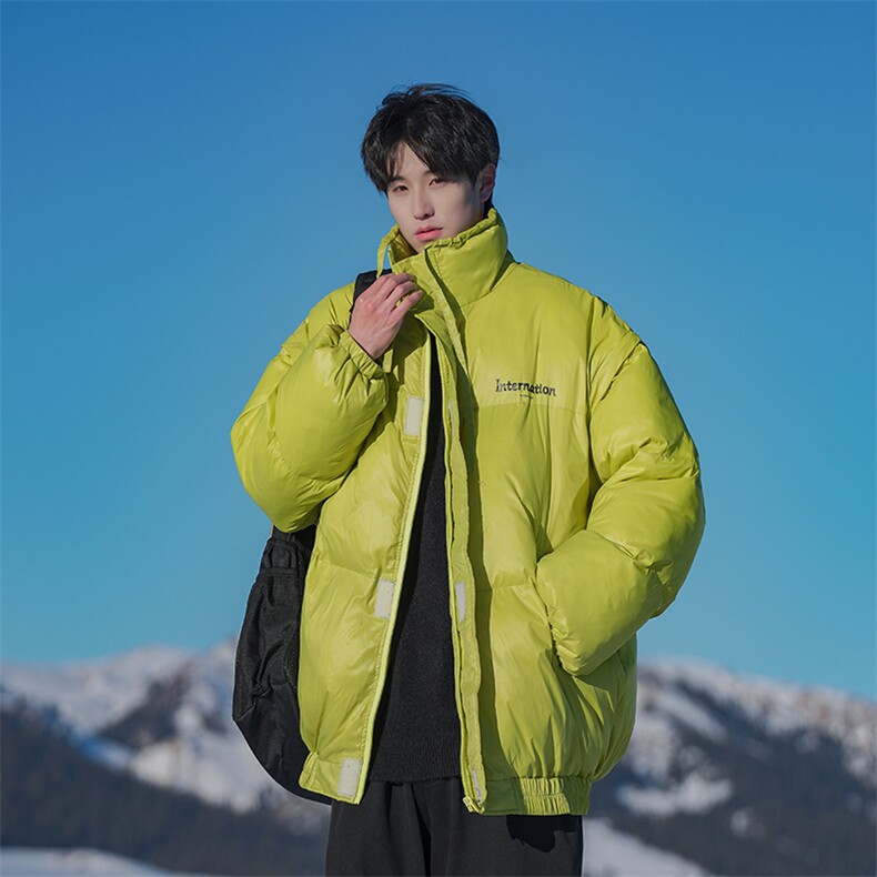 B225-W8636-P126-X158---聚酯纤维--印花袖子可拆卸棉服图片