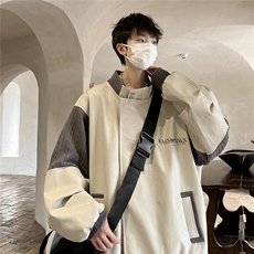 1港风肩膀民族风大码夹克男情侣皮衣男女外套男JK8756P110控149，男装民族服装，星座226-2