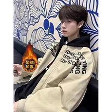 字母印花棒球服外套男女秋冬宽松休闲百搭棉衣MRS305，男装棉衣，星座1116A（原606A-3）