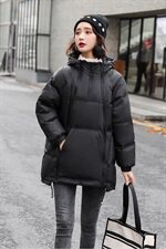 2020冬新款宽松大码双拉羽绒服卫衣衣时个性潮流面包服子，女装羽绒服，辉之琳