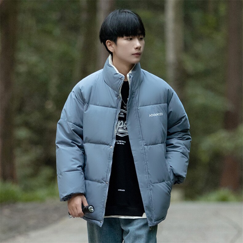 冬季立领仿羊羔毛棉衣男士休闲棉服潮流印花棉袄A266-WMY609-P70图片