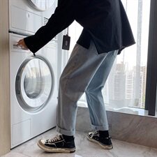 主推差价直筒牛仔裤男潮牌九分裤港风韩版ins百搭老爹裤P33，男装牛仔裤，星座410-6（原星座1304-1）
