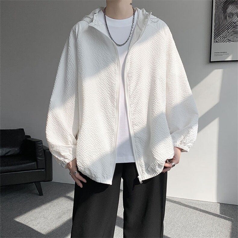 FS1129-特P40控78防防紫外线轻薄大码防晒衣UPF50+有报告，男装防晒衣，电商A059