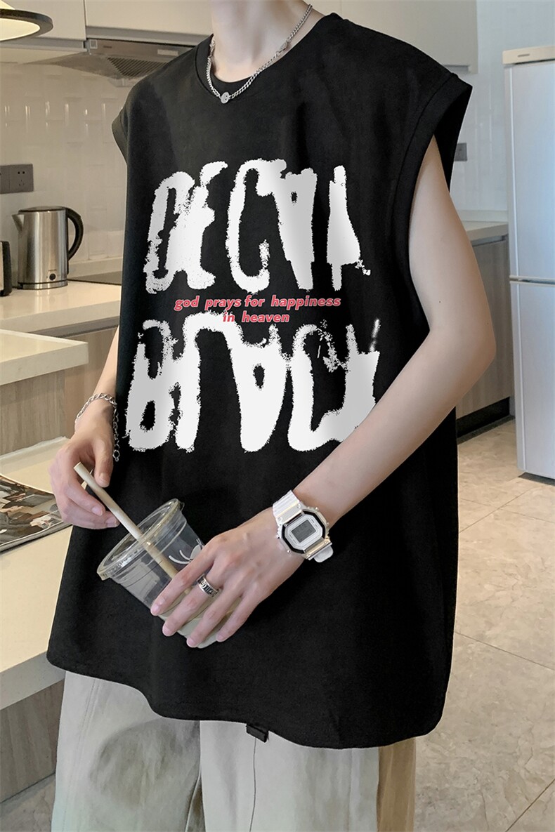 量大优可提供视频2024夏美式麂皮绒背心HD019-1-BP2441-P18,男装背心/马甲,电商019-1