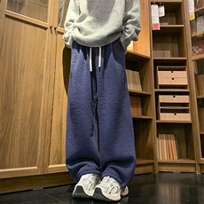 竖条纹夹棉抽绳休闲裤XZ604-K124-特P35控68，男装休闲裤，星座604