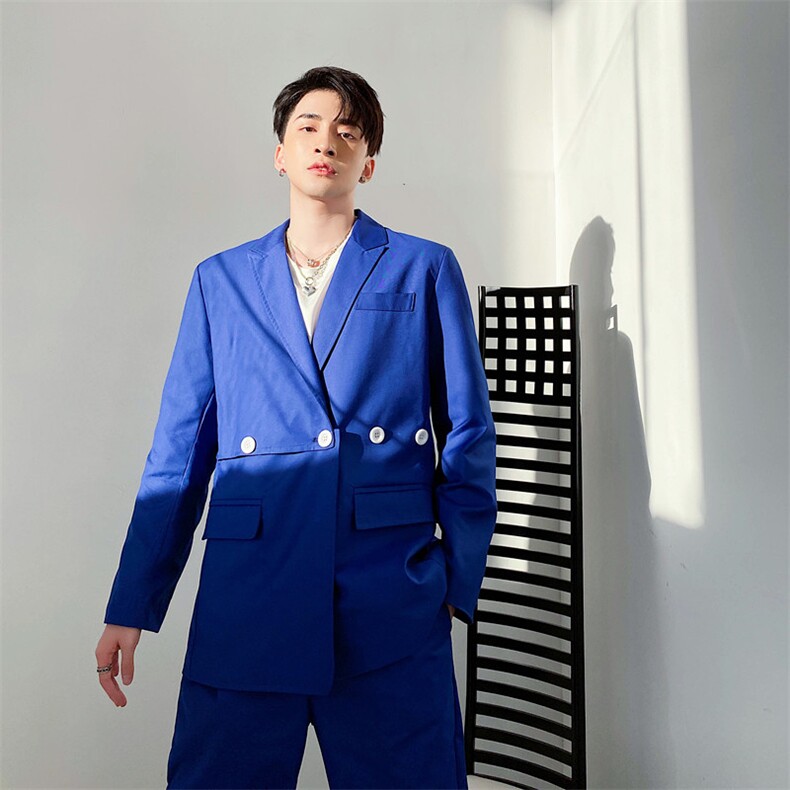 新款自制开扣小西服男设计师款个性时髦上衣潮A452--663,男装西服,电商A452